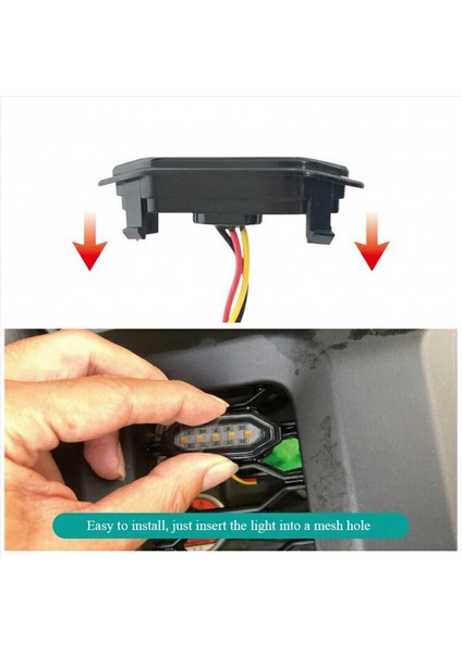 LED ön ızgara ışıkları Beyaz Amber Işık Suzuki Jimny için JB64 JB74 2019 2020 2021 Yüksek Versiyon (Yurt Dışından)