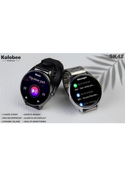 Kalobee SK42 Dünyanın En Ince Akıllı Saati indirimleri