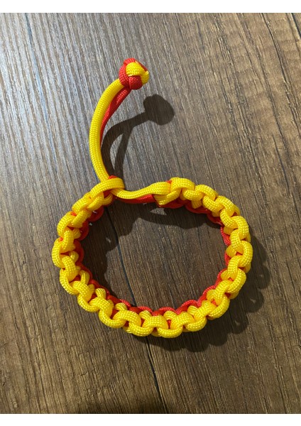 Sarı Kırmızı Paracord Bileklik modelleri