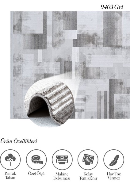 Twente 9403 Akrilik Yumuşak Tuşe Salon Antre Mutfak Halı Yolluk