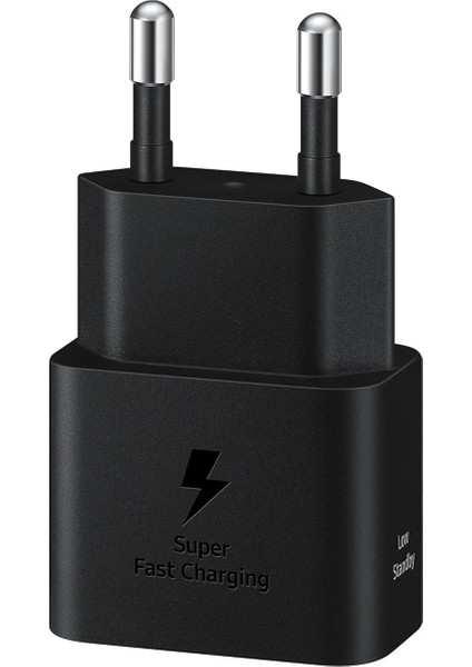 Hızlı Şarj Adaptörü, Enerji Tasarruflu Şarj Cihazı, Usb-C Veri Kablosu, 25 Watt, Siyah, EP-T2510X