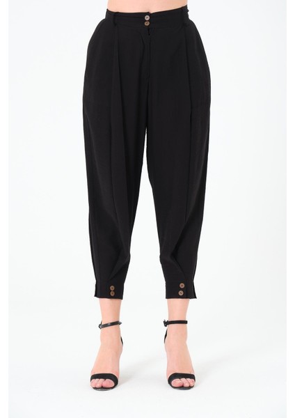 Paça Düğmeli Pantolon