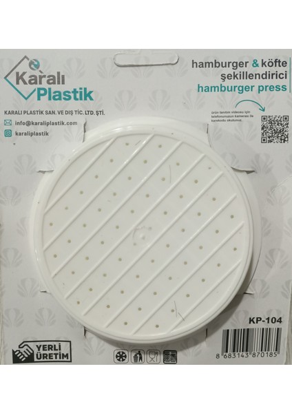 Koku Yapmaz Köfte ve Hamburger Kalıbı modelleri