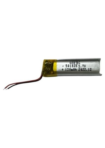 501035 3.7V 130MAH Li-Polymer Pil DEVRELI/1.5A (802802)