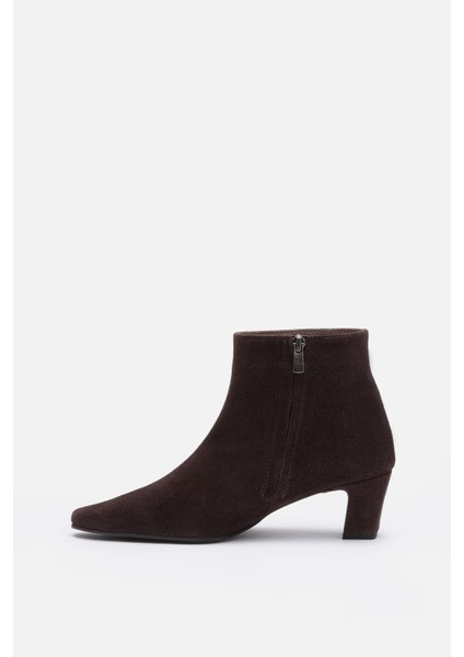 Bestyle Lorra Kadın Acı Kahve %100 Gerçek Deri Sivri Burun Bot fırsatları