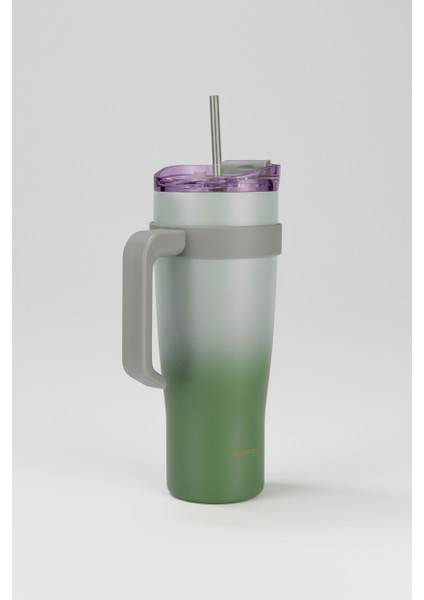 Alto Pipetli Termos Bardak Yeşil 1000ML