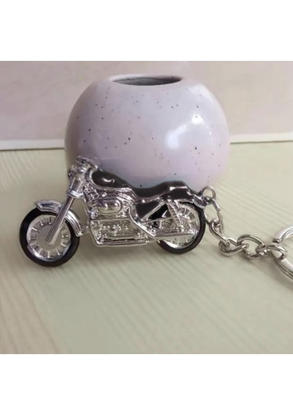 Motorsiklet Tasarımlı Çinko Alaşım Anahtarlık – Siyah Renk modelleri