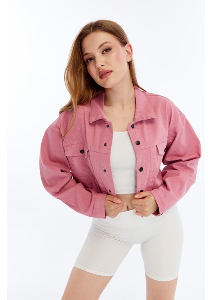 Kadın Bomber Gabardin Ceket Çıt Çıt Düğmeli Kolej Kot Ceket Cepli Renkli Kolay Kombinlenebilen Ceket modelleri