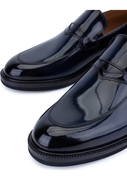 Erkek Hakiki Deri Lacivert Klasik Ayakkabı 1016 305 Erk Ayk SK25-26 Lacıvert Acma modelleri