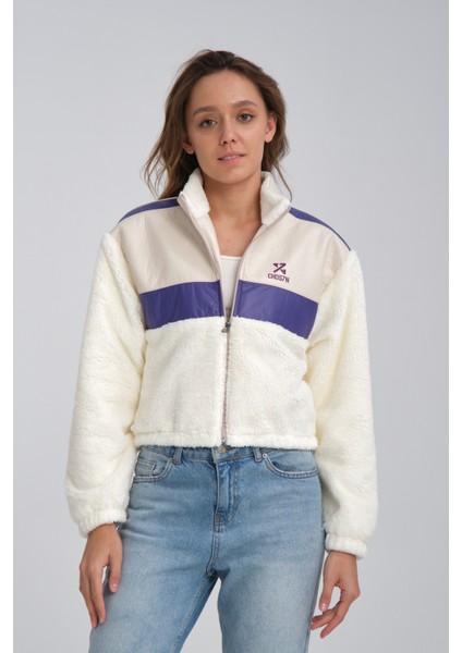 Kadın Oversize Peluş Mevsimlik Hırka Baskılı Ceket Puf Deri Garnili Motorcu Yarışçı Mont Yünlü Ceket fiyatları