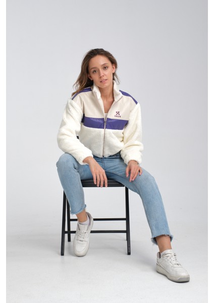 Kadın Oversize Peluş Mevsimlik Hırka Baskılı Ceket Puf Deri Garnili Motorcu Yarışçı Mont Yünlü Ceket fırsatları