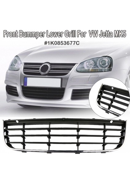 Vw Jetta 2004-2010 Tampon Panjurusı Orta Kromlu (Oem NO:1K0853677C)