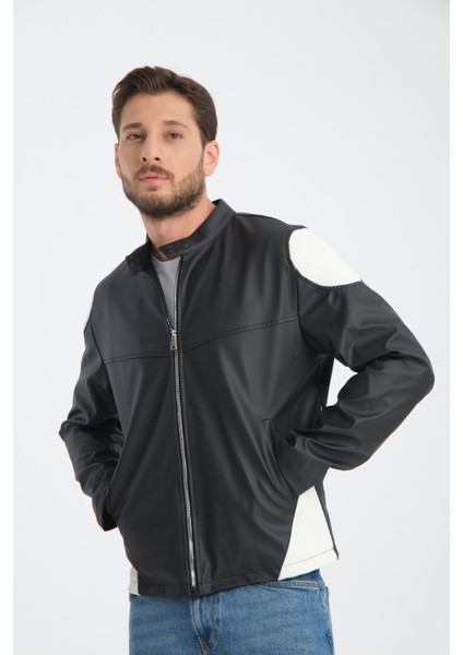 Erkek Fit Kalıp Motorcu Mont Düz Yarışçı Ceket Kolej Mont fiyatları