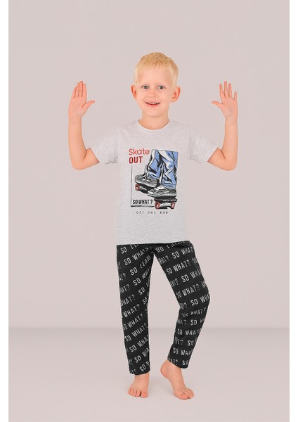 Erkek Çocuk 3'lü %100 Pamuklu 13-14-15 Yaş Pijama Takımı MODEL:102 fırsatları