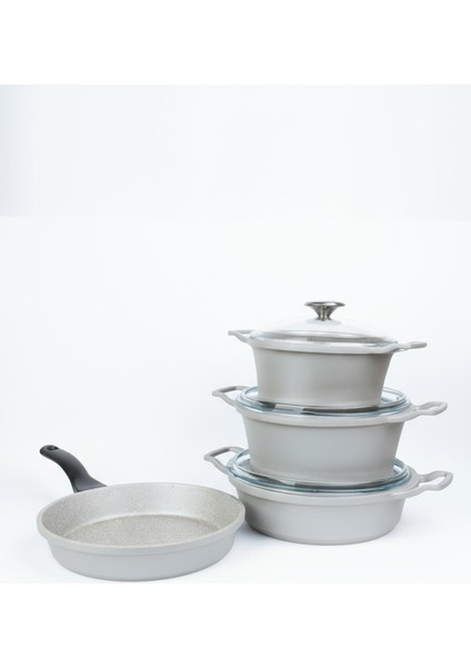 Masterchef Döküm 7 Parça Dik Kulak Tencere Seti