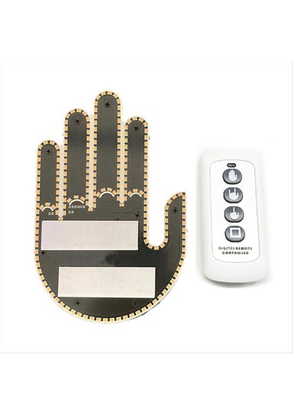 Uzak Yol Öfke İşaretleri ile Komik Araba Parmak Işığı Parmak Jest Işık LED GESU EKRAN LAMBA ARAÇ İnteraktif Işık (Yurt Dışından) fırsatları