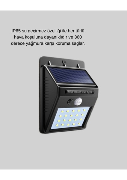 20 LED Güneş Paneli Aydınlatma – Fotoselli ve Hareket Algılamalı Dış Mekan Duvar Lambası modelleri