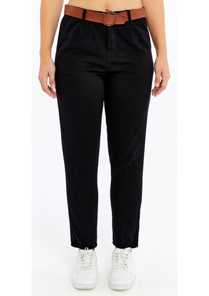 Kadın Yüksek Bel Dar Paça Siyah Pantolon – Günlük & Şık Kombinler Için fırsatları