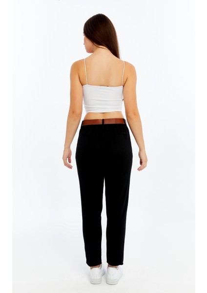 Kadın Yüksek Bel Dar Paça Siyah Pantolon – Günlük & Şık Kombinler Için indirimleri