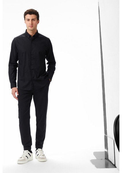 Erkek Siyah Slim Fit Gömlek W57310T.0TB modelleri