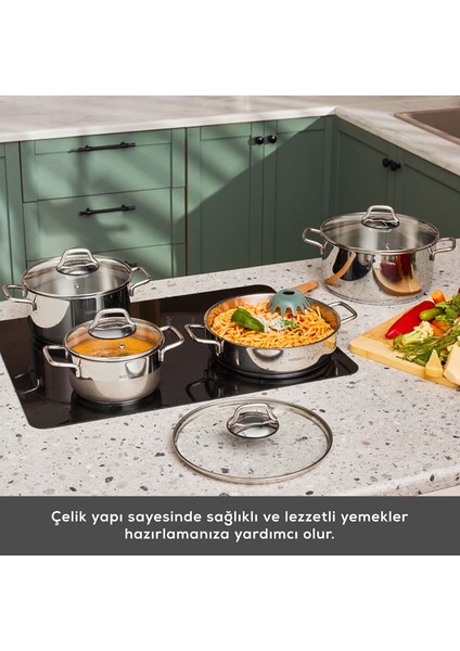 Çeyiz Seti Indüksiyon Tabanlı 15 Parça [çelik] fiyatları