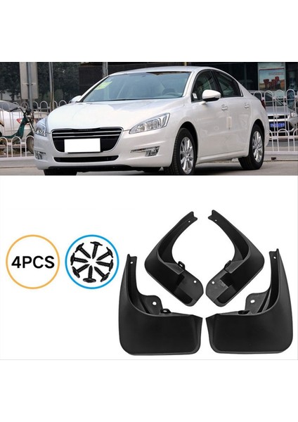 4pcs araba çamurluk çamur fleps peugeot için çamur koruma çamurluğu 508 2011-2018 araba aksesuarları (Yurt Dışından) fırsatları