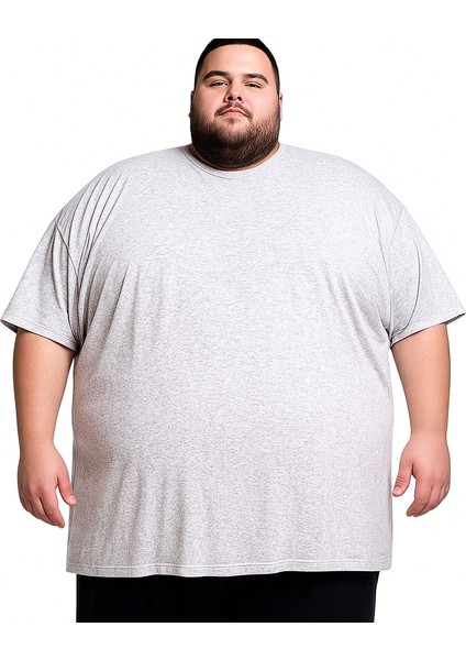 Erkek Büyük Beden Oversize Kısa Kollu T-Shirt 3xl 4xl 5xl 6xl 7xl 8xl