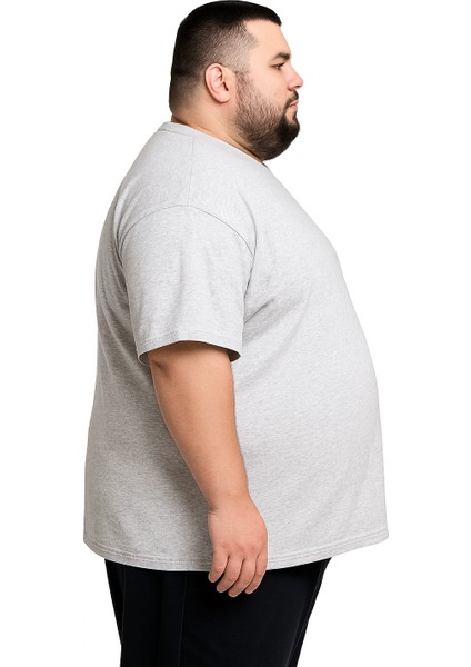 Erkek Büyük Beden Oversize Kısa Kollu T-Shirt 3xl 4xl 5xl 6xl 7xl 8xl modelleri