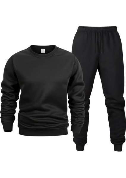 Erkek Sıfır Yaka Oversize Eşofman Takım