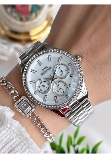 Yeni Sezon Elite Model 50 mt Suya Dayanıklı Bileklik Hediyeli Kadın Kol Saati VS.BLKT.0627