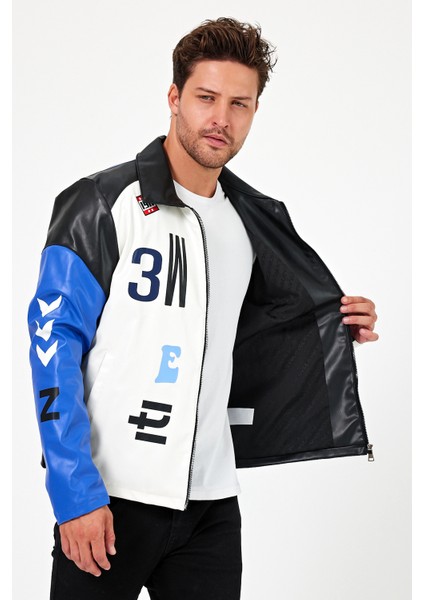 Erkek Oversize Baskılı Motorcu Montu Fermuarlı Yarışçı Ceketi Astarlı Garnili Kolej Bomber Mont fiyatları