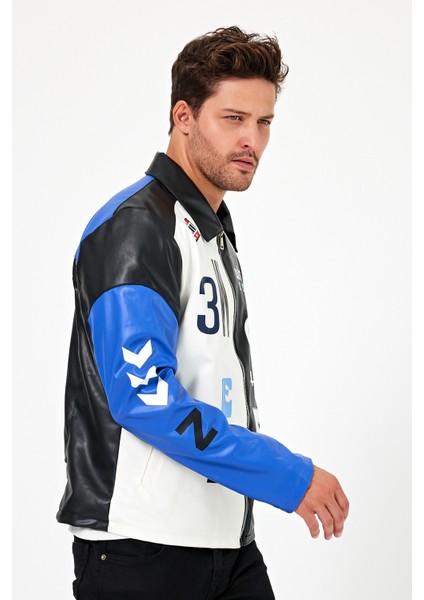 Erkek Oversize Baskılı Motorcu Montu Fermuarlı Yarışçı Ceketi Astarlı Garnili Kolej Bomber Mont fırsatları