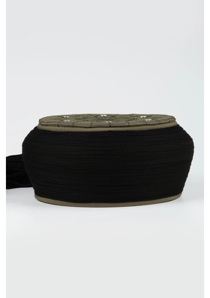 Talebe Sarığı-Siyah Kumaş-Yeşil Takke-Yuvarlak Sarım-Kuş Gözü-5 Metre (Züabeli) fiyatları