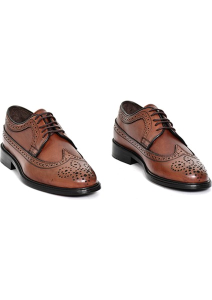 Hakiki Deri Kahverengi Oxford Erkek Ayakkabı - Kösele Taban fiyatları