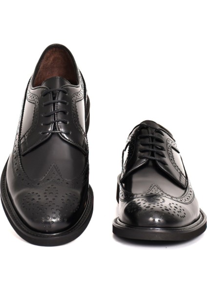 Hakiki Deri Siyah Oxford Erkek Ayakkabı - Eva Taban Dnc E906 fırsatları