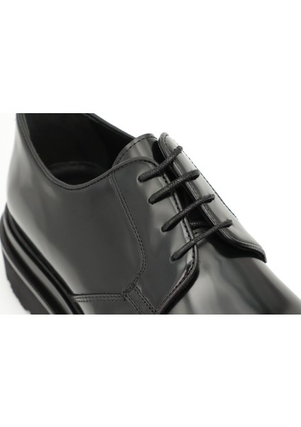 Hakiki Deri Siyah Oxford Erkek Ayakkabı - Eva Taban - 2679