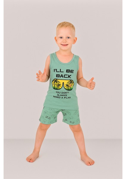 Erkek Çocuk 3'lü %100 Pamuklu 1-2-3 Yaş Pijama Takımı MODEL:113 modelleri