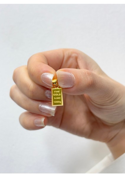 14 Ayar Altın Mini Külçe Kolye Ucu fiyatları