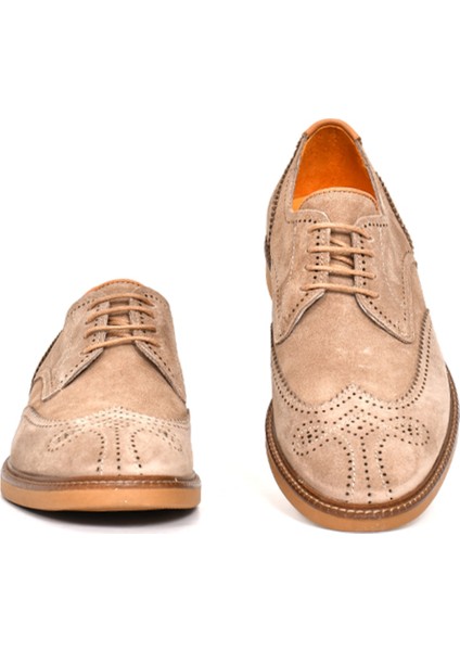 Hakiki Süet Deri Oxford Erkek Ayakkabı Termo Taban Bağcıklı - 242024 modelleri