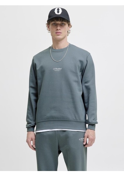 Jjesoho Sweat Crew Neck Noos – Bisiklet Yaka Basic Erkek Sweatshirt, Rahat Günlük Model