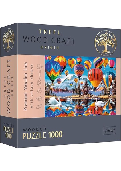 - Ahşap Yapboz, Renkli Balonlar Yapboz - 1000 Parça, Ahşap El Işi, Düzensiz Şekiller, Amerikan Anıtlarından ve Sembollerinden 100 Figür, Modern Premium Yapboz, Kendin Yap, Yetişkinler Için Ahşap Yapboz