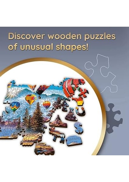 - Ahşap Yapboz, Renkli Balonlar Yapboz - 1000 Parça, Ahşap El Işi, Düzensiz Şekiller, Amerikan Anıtlarından ve Sembollerinden 100 Figür, Modern Premium Yapboz, Kendin Yap, Yetişkinler Için Ahşap Yapboz modelleri