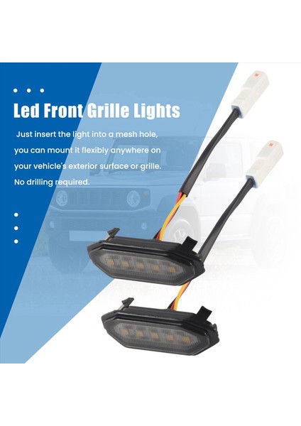 LED ön ızgara ışıkları Beyaz Amber Işık Suzuki Jimny için JB64 JB74 2019 2020 2021 (Yurt Dışından) fırsatları