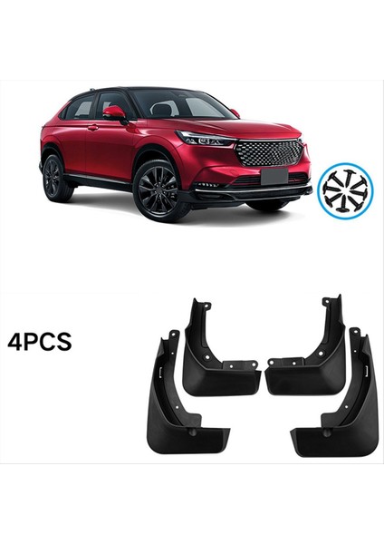 4pcs araba çamurluk çamur fleps honda HR-V HRV RS 2022 araba aksesuarları için sıçrama çamur koruma çamurluğu (Yurt Dışından)
