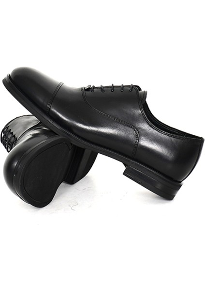 Hakiki Deri Oxford Siyah Erkek Ayakkabı Kauçuk Taban - 5305 indirimleri