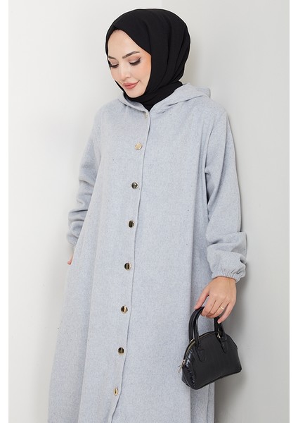 Fevza Düğmeli Kaşe Kap 1635 - Gri indirimleri