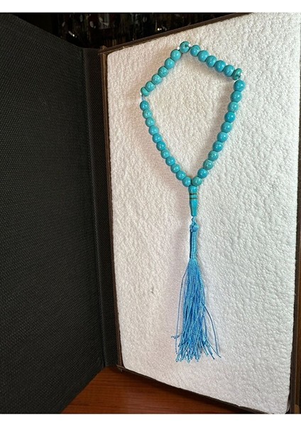 Firuze Taşı Tesbih 8 mm Küre Kesim Turkuaz Renk T-245 fırsatları