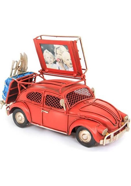 Dekoratif Metal Araba Çerçeveli ve Kumbaralı Hediyelik (3398SS) (802802) fırsatları