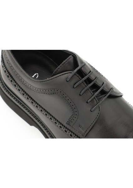 Hakiki Deri Siyah Oxford Erkek Ayakkabı Eva Taban - 04175 indirimleri