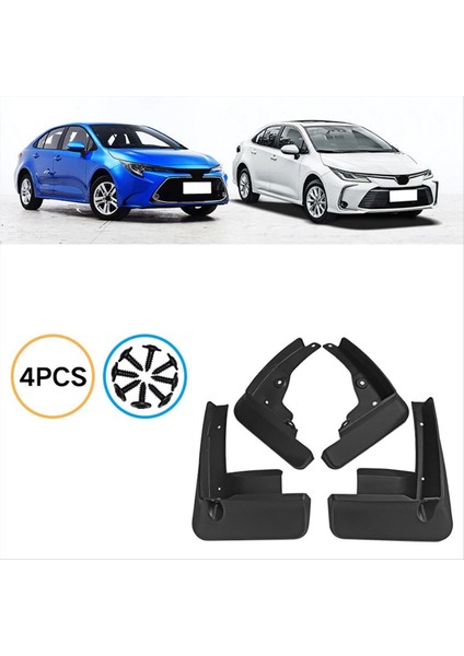 4pcs araba çamurluk çamur fleps toyota corolla için sıçrama çamur koruma çamurluğu e210 2019-2023 araba aksesuarları (Yurt Dışından) modelleri